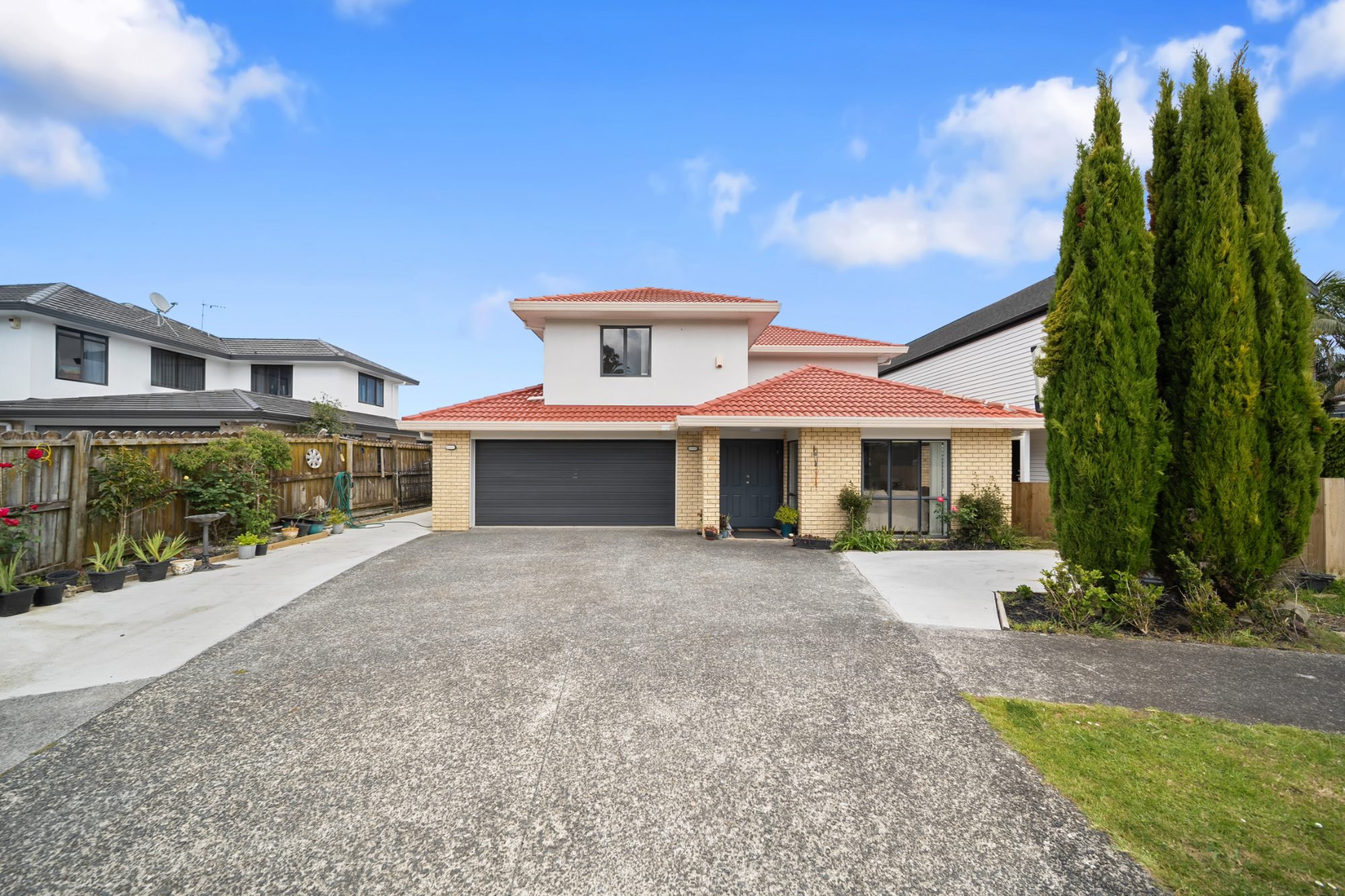 Front exterior and driveway of a home in Goodwood Heights