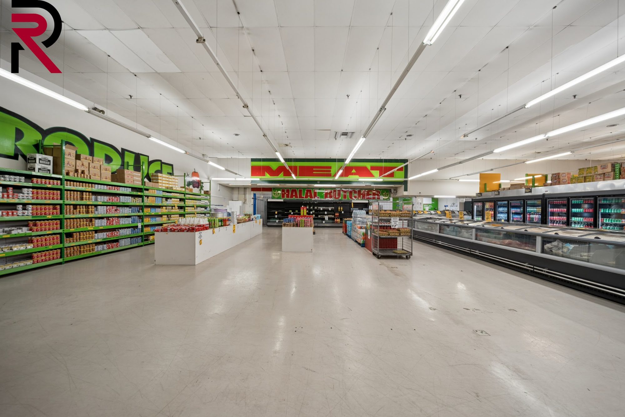 Wide view across a supermarket floor in Māngere