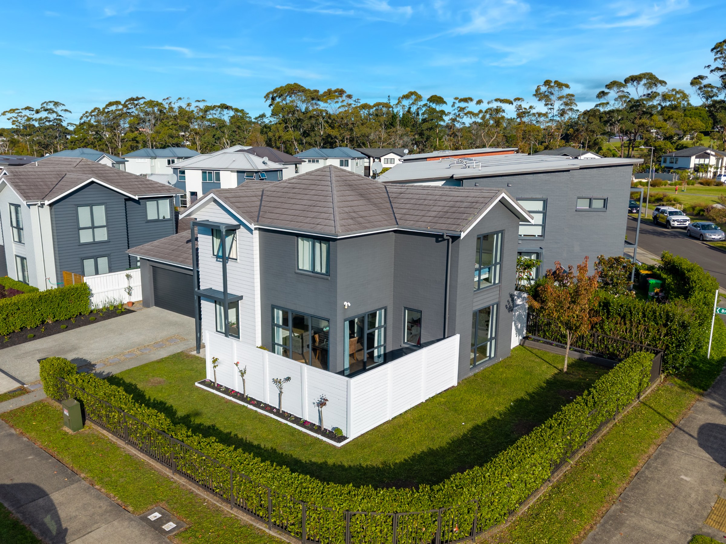 Modern two-storey home exterior in Swanson, West Auckland